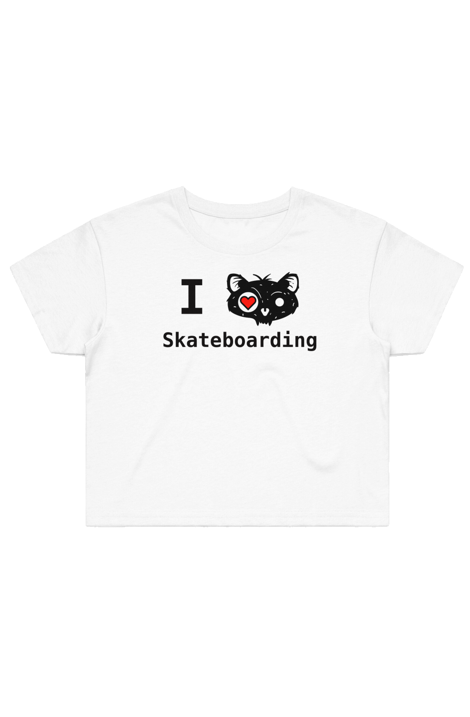 I &amp;lt;3 Skateboarding Crop
